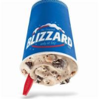 OREO® Cookie Jar Blizzard® Treat · OREO® cookie pieces, chocolate chip cookie dough, and fudge blended with creamy DQ® vanilla ...