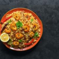 Shrimp Biryani · Shrimp biryani is a spicy and delicate, full-flavored meal, made with fragrant basmati rice ...