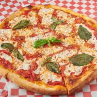 Margharita Pizza · Fresh mozzarella and basil. 
