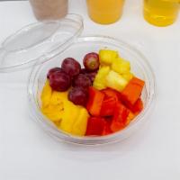 Fruit salad · You are free to choose your fruits. The salad fruits include Mango, pineapple, grape, Papaya...