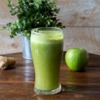 Green Detox Juice · Cucumber, kale, green apple, celery, lemon, and ginger.