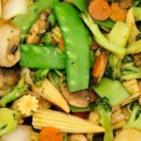 Chinese Stir Veg · Fried in a small amount of very hot oil while being stirred or tossed.