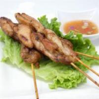 4 Pieces Satay Chicken Stick · 沙爹雞串
