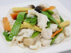 Fish Fillet with Vegetable · 清炒龍利球