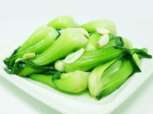 Sauteed Shanghai Cabbage · 蒜炒白菜苗