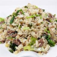 Beef with Cilantro Fried Rice (Half Tray) · 