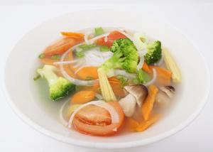 Mixed Vegetable Noodle Soup · 