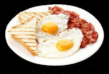 Breakfast Platter · 2 eggs, bacon, or sausage and homemade potato and toast.