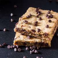 Gooey Chocolate Chip Bar · An ooey, gooey, buttery cookie bar loaded with chocolate chips.