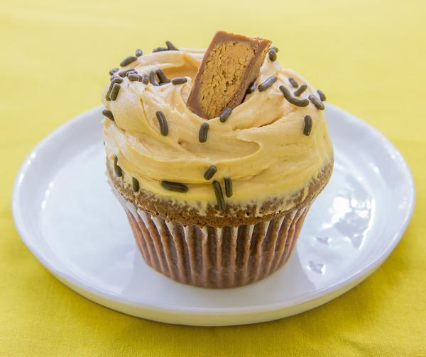 Dark Chocolate Peanut Butter · Dark choc cake with Reese's PB cups inside and PB icing. For all you peanut butter freaks out there