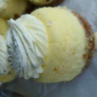 Vanilla Bean Cheesecake · Vanilla Bean Cheesecake topped with our Vanilla Buttercream