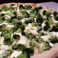 White Pizza with Broccoli · 