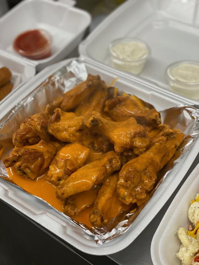 15 Wings · 15 wings and 2 dipping sauces.