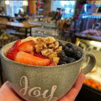 Old Fashioned Oatmeal · Homestyle oatmeal made with water or your choice of milk, berries, or banana and walnut.