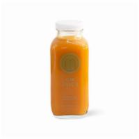 OM Juice · Apple, carrot, pineapple, lemon, ginger, and cayenne.