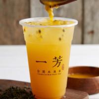 Cold Passion Fruit Tea  · Pouchong green tea mix with fresh passion fruit. Recommend in less ice and 100% sugar or 80%...