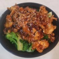Sesame (Beef/chicken) · Broccoli, Sesame oil , Tamarind Brown Sauce 