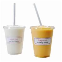 Cold Mango Lassi · Indian yogurt smoothie.