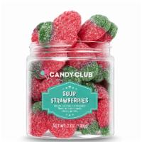 Sour Strawberries by Candy Club · Bright, bold sour strawberry flavor in a deliciously chewy gummy. 7oz.