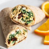 1. Healthy Request Wrap · 3 egg whites and fresh turkey on a whole wheat wrap.