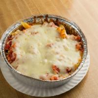 1. Baked Ziti · Filled with ricotta cheese, baked with marinara sauce, and mozzarella cheese.