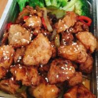 160. Grill Chicken Teriyaki Sauce with Rice · Marinated or glazed in a soy based sauce. 