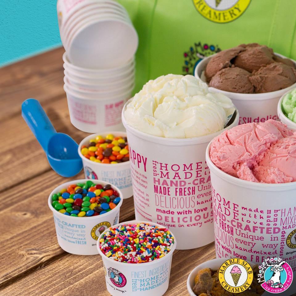 Crowd Pleaser Large · 2 hours notice required for preparation. Serves 20-25. 6 flavors of our homemade ice cream, 6 of our most popular toppings, Crowd Pleaser bag, plastic scoop, small cups, napkins, and spoons. Please use special instructions to indicate the type of event you're planning.