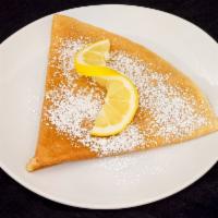 Pure and Simple Crepe · Cane sugar, butter, choice of lemon.
