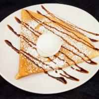 Nutella Heaven Crepe · Nutella and whipped cream.