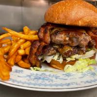 VEB Cheese Burger · All VEB Cheeseburgers come with Iceberg, Onions, and Fry Sauce on a Brioche Bun, plus your c...