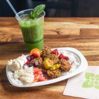 Falafel Platter (V, GF) · Classic for any time of the day.