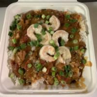 Seafood Gumbo · House special gumbo. Chicken, bacon, andoullie sausage, clams, and shrimp served over rice.