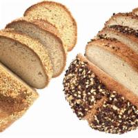 1 Sesame and 1 Everything · Less than 1g of net carbs and less than 1g of sugar per slice. 

INGREDIENTS (SESAME): Water...