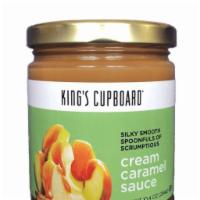 Cream Caramel Jar · 10oz jar of rich and creamy caramel sauce.  Enjoy on ice cream or your favorite baked good.