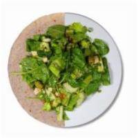 Classic Garden Wrap · Choice of protein with tomatoes, cucumbers, carrots, mushrooms, peppers, radishes, croutons,...
