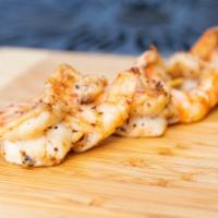 Salt and Pepper Shrimp · Butterflied Texas brown shrimp seasoned, grilled and finished with citrus. Milk-free, soy-fr...