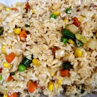 Mini Vegetable Fried Rice · Stir-fried rice with vegetables. 