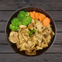 Signature Gyudon · Signature Beef Gyudon come with Pickled Raddish and Boiled Broccoli.