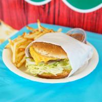 Cheeseburger Combo · Served with medium fries and drink.