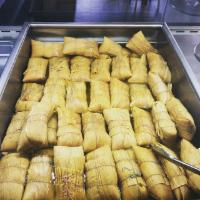 Tamales · Con Masas Fritas o Chicharrones. Tamale w/ Fried Pork Chunks or Chicharrones