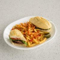 Pan con Churrasco Sandwich  · Steak Sandwich. Add Fries and a Soda for $1.99