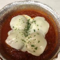 4 Meatballs · With marinara sauce and mozzarella cheese