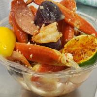 R&L Seafood Bowl · Seafood bowl comes with 1 cluster of snow crab legs , a half pound of shrimp, 6 blue crab cl...