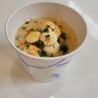 Cream of Crab Soup · 12 oz. of cream of crab soup. Served with oyster crackers on the side.