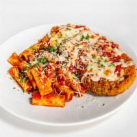 Eggplant Parmesan · breaded eggplant-from viale's 