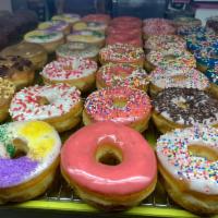 Mix Big Donuts · Choose up to 6 types of donuts, includes; glazes, fancy donuts, cakes, buttermilks, filled, ...