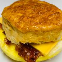 Breakfast Biscuit · Your choice of Bacon, Ham, Sausage