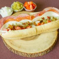 Special Italian Sub Loaded · Italian Sub w/ Pepperoni, Tomatoes, Pickles, Onions, Hot Peppers, and Oil, Oregano, Salt and...