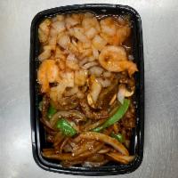 C18. Szechuan 2 Kinds · Beef and shrimp with Szechuan sauce. Hot and spicy.