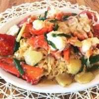 Lobster Lo Mein · Egg noodle dish.